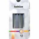 Bolsius Spitzkerze Silber 245 x 24mm 3er Pack (3x12...