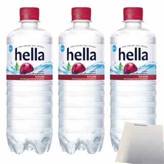Hella Near Water Kirsche 3er Pack (3x0,75l Flasche) + usy Block