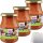 Hofgut Ajvar mild 3er Pack (3x370ml Glas) + usy Block