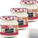 Hofgut Sahne Meerrettich 3er Pack (3x190g Glas) + usy Block