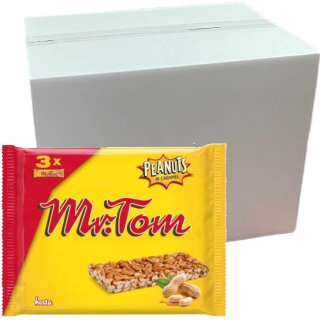 Mr. Tom Peanuts 3 Stück Packung VPE (12x3x40g Riegel)