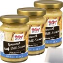 Hofgut Senf Dill Sauce 3er Pack (3x85ml Glas) + usy Block