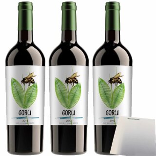 Egobodegas "Goru Organic" Jumilla Rotwein 3er Pack (3x750ml Flasche) + usy Block