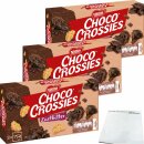 Nestle Choco Crossies Zartbitter 3er Packung (3x 2x75g Packung) + usy Block