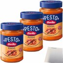Barilla Pesto Rosso 3er Pack (3x200g Glas) + usy Block