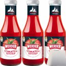 Werder Tomaten Ketchup 3er Pack (3x450ml Flasche) + usy...