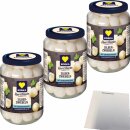 EDEKA Silberzwiebeln 3er Pack (3x320g Glas) + usy Block