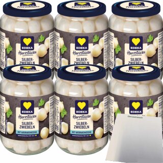 EDEKA Silberzwiebeln 6er Pack (6x320g Glas) + usy Block