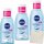 Nivea Sanfter Augen Make-Up Entferner 3er Pack (3x125ml Flasche) + usy Block