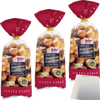 Hofgut Marzipankartoffeln 3er Pack (3x250g Beutel) + usy Block