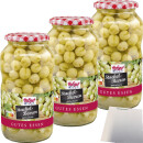 Hofgut Stachelbeeren 3er Pack (3x720ml Glas) + usy Block