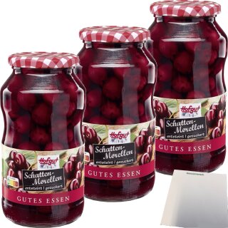 Hofgut Schattenmorellen 3er Pack (3x720ml Glas) + usy Block
