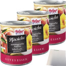Hofgut Pfirsiche halbe Frucht gezuckert 3er Pack (3x850ml...