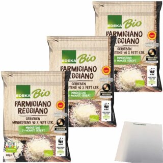 Edeka Parmigiano Reggiano 3er Pack (3x40g Packung) + usy Block