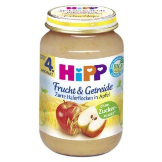 Hipp Frucht & Getreide Zarte Haferflocken in Apfel, 190g