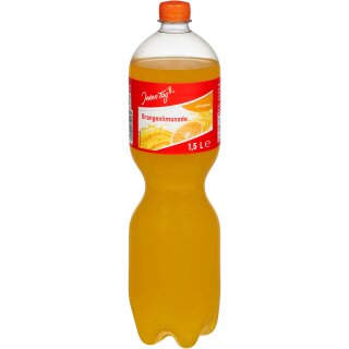 Jeden Tag Orangenlimonade 3er Pack (3x1,5l Flasche) + usy Block