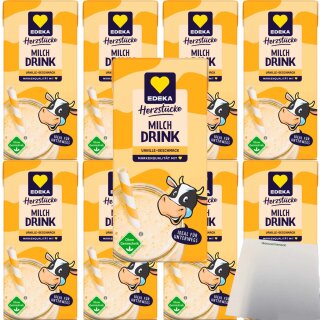 Edeka Milchdrink Vanille 3er Pack (9x200ml Packung) + usy Block