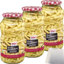 Hofgut Wachsbrechbohnen 3er Pack (3x720ml Glas) + usy Block