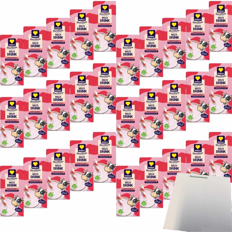 Edeka Milchdrink Erdbeere 30x200ml Packung VPE Usy Block