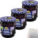 Mühlhäuser Konfitüre Extra Schwarze Johannisbeere 3er Pack (3x450g Glas) + usy Block