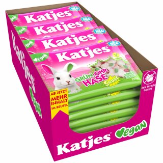 Katjes Grün Ohr Hase Sauer VPE (14x210g Beutel)