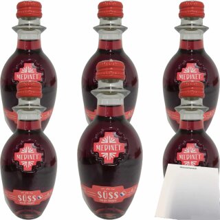 Medinet Rouge Süß 6er Pack (6x0,25 Liter Flasche) + usy Block