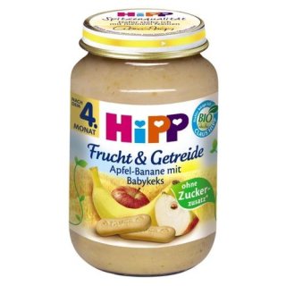 Hipp Frucht & Getreide Apfel-Banane mit Babykeks, 250g