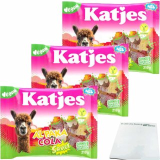 Katjes Al Paka Cola Sauer 3er Pack (3x210g Beutel) usy Block