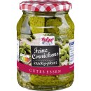 Hofgut Feine Cornichons 3er Pack (3x370ml Glas) + usy Block