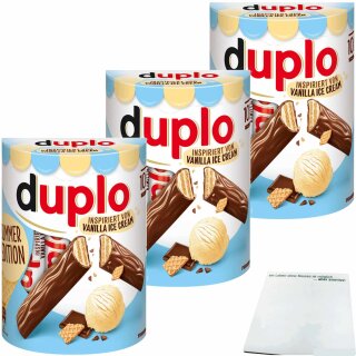 Duplo Vanilla Ice Cream 10 Riegel 3er Pack (3x182g Packung) + usy Block