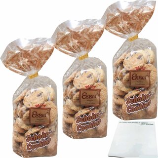 Esser Schoko Cookies 3er Pack (3x300g Beutel) + usy Block