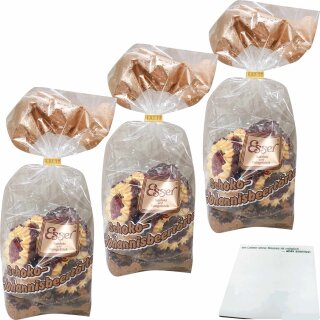 Esser Schoko Johannisbeertörtchen 3er Pack (3x250g Beutel) + usy Block
