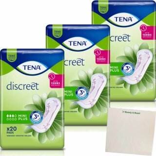 Tena Discreet Ultra Mini Plus 3er Pack (24stk Packung) + usy Block
