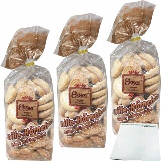 Esser Vanille Hörnchen feines Mürbegebäck 3er Pack (3x300g Beutel) + usy Block