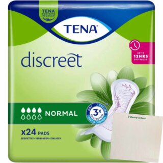 Tena Discreet Normal (24stk Packung) + usy Block
