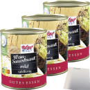 Hofgut Weinsauerkraut 3er Pack (3x850ml Dose) + usy Block