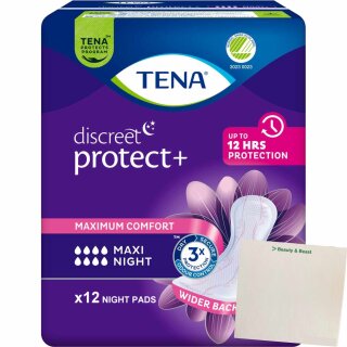 Tena Disreet Maxi Night (12stk Packung) + usy Block