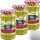 Hofgut Junge Erbsen sehr fein 3er Pack (3x370ml Glas) + usy Block