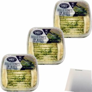 Ahumados Arte Sardellenfilet in Öl, Knoblauch und Petersilie 3er Pack (3x140g Schale) + usy Block