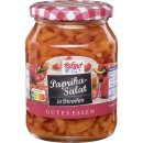 Hofgut Paprikasalat Streifen 3er Pack (3x370ml Glas) + usy Block