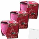 Glade Duftkerze Floral Groove Blumenduft Kerze 3er Pack...