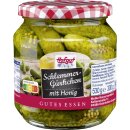 Hofgut Schlemmergürkchen mit Honig 3er Pack (3x580ml Glas) + usy Block