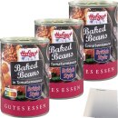 Hofgut Baked Beans 3er Pack (3x425ml Dose) + usy Block
