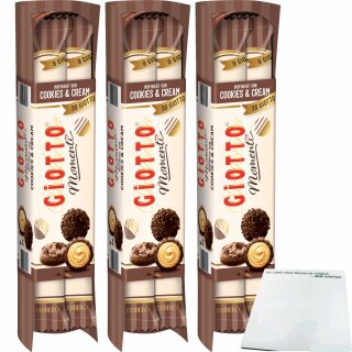 Giotto Cookies & Cream 3er Pack (3x154g Packung) + usy Block