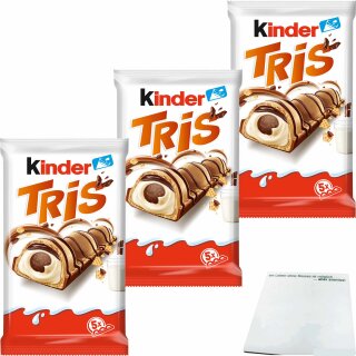 kinder Tris 3er Pack (3x5Stk Packung) + usy Block