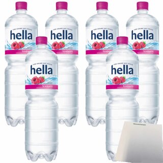 hella near water Himbeere VPE (6x1,5l Flasche) + usy Block
