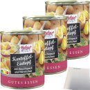 Hofgut Kartoffeleintopf mit Würstchen 3er Pack (3x800g Dose) + usy Block