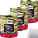 Hofgut Grüne Bohneneintopf 3er Pack (3x800g Dose) + usy Block