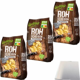 Lorenz Rohscheiben mit Steinsalz 3er Pack (3x120g Tüte) + usy Block