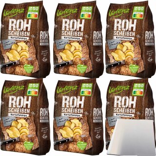 Lorenz Rohscheiben mit Steinsalz 6er Pack (6x120g Tüte) + usy Block